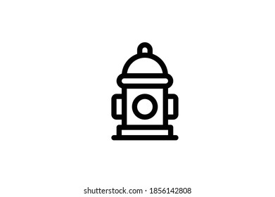 Icono de contorno del bombero - hidrante