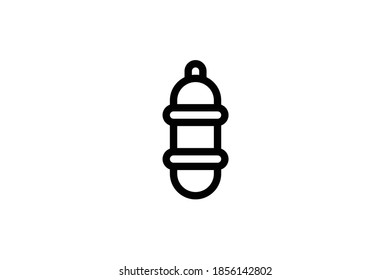 Icono de contorno del bombero - Oxígeno