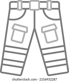 Firefighter Pants vector icon. Can be used for printing, mobile and web applications.