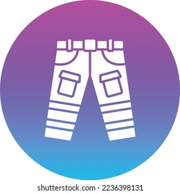 Firefighter Pants vector icon. Can be used for printing, mobile and web applications.
