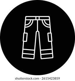 Firefighter Pants vector icon. Can be used for printing, mobile and web applications.