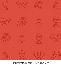 Firefighter pattern design template. Easy to edit with vector file.  Can use for your creative content. Especially about international firefighter day campaign in this may.