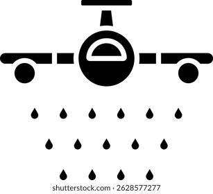 Vektorsymbol "Firefighter Plane". Kann für Druck-, Mobil- und Web-Anwendungen verwendet werden.