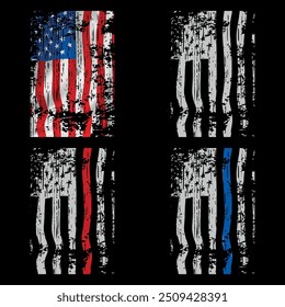 Firefighter, police, military, nurse, Ems, correction, dispatch. first responders Shirt, Flag, Police, Firefighter Military Dispatch Nurse Corrections Ems American t-shirt, for banner, poster red.	
