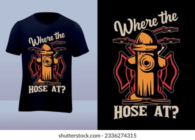 Firefighter premium graphic  t-shirt design
