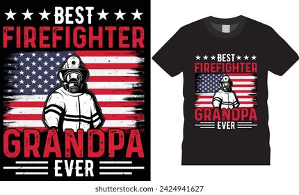 firefighter quotes typography T-Shirt Design vector template. World Firefighter t-shirt design, firefighter legend. Firefighter t-shirt ready for poster vector banner apparel.