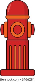 Firefighter Safety Equipment Elements in Cartoon Design Style. Isolated Vector Illustration.