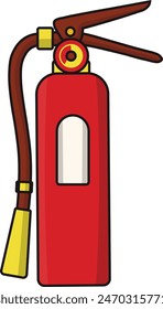 Firefighter Safety Gear Icon. Isolated on White Background. Vector Illustration.