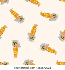 firefighter ,seamless pattern