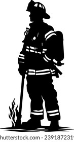 Feuerwehrmann Silhouette Feuerwehrmann mit Zahnarztbild