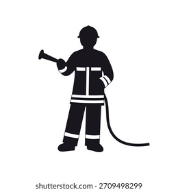 Silueta de bombero, Elementos gráficos, recursos gráficos.