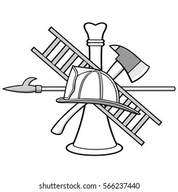 Firefighter Symbol Illustration