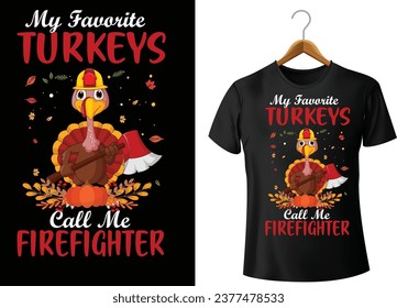Firefighter thanks giving t shirt  design svg