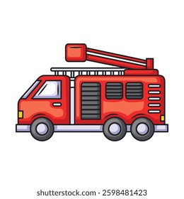 Firefighter truck icon design. Firefighter truck vector