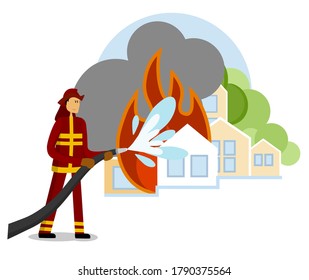 3,604 Fireman put out fire Images, Stock Photos & Vectors | Shutterstock