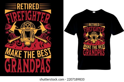 Firefighter T-Shirt Design, graphic ,Illustration,vecto,Posters, Firefighter Quotes, apparel trendy design, firefighter,helmet, Flame, badge, American flag, fire logo, typography, print
