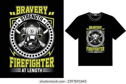 firefighter t-shirt design, graphic design for firefighter vector file
