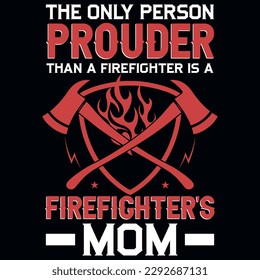 Firefighter tshirt design vector design 