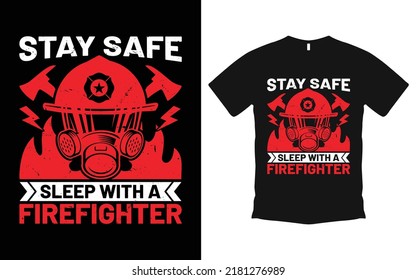 Diseño de camisetas para bomberos Ilustración vectorial. Vector de diseño de camisetas, moda, ropa, juegos,