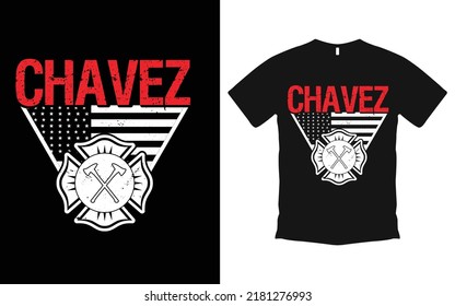 Firefighter t-shirt design Vector illustration. T shirt Design vector, Trendy, apparel, Gaming,