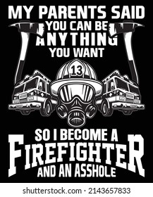 Camiseta de bombero para padre y abuelo