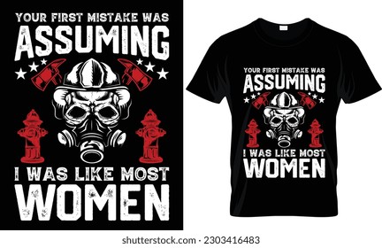 
Imagen vectorial del diseño de la etiqueta de la camiseta del bombero