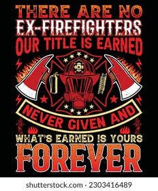 
Firefighter t-shirt label design vector image