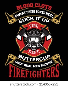 Firefighter t-shirt for mother, father and grandpas