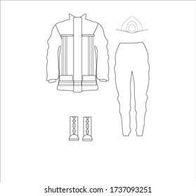 firefighter uniform. illustration for web and mobile design.