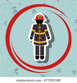 firefighter uniform protection icon