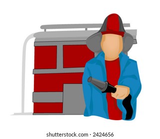 Firefighter - Vector