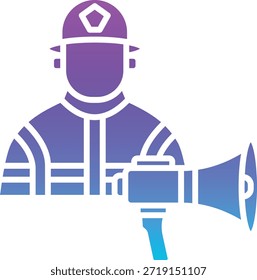 Ícone Vetor do Firefighter pode ser usado para web móvel e desenvolvimento de aplicativos