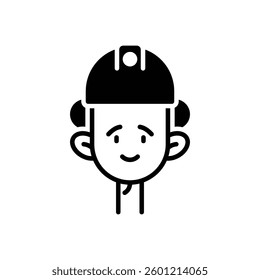 Firefighter Vector icon stock illustration