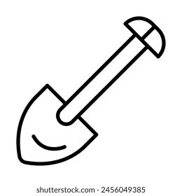 Firefighter Vector Line Icon Design