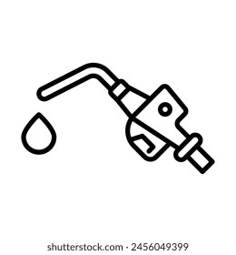 Firefighter Vector Line Icon Design
