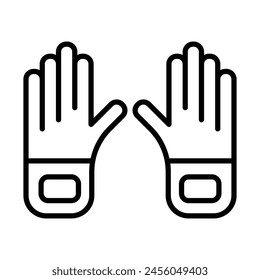 Firefighter Vector Line Icon Design