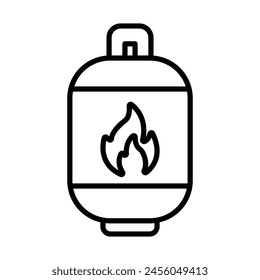Feuerwehrmann Vektorgrafik Line Icon Design