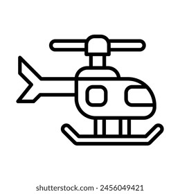 Firefighter Vector Line Icon Design