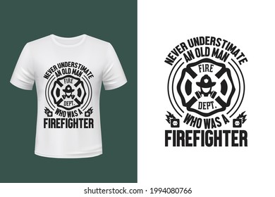 Diseño de camisetas vectoriales para extinción de incendios