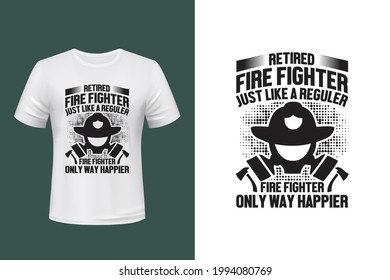 Diseño de camisetas vectoriales para extinción de incendios