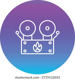 Ícones de vetores de bombeiro podem ser usados para web móvel e desenvolvimento de aplicativos