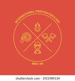 Firefighter vintage logo desig. Easy to edit with vector file. Can use for your creative content. Especially about world firefighter day campaign in this may.