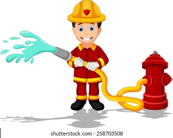 7,149 Cartoon Fireman Equipment Images, Stock Photos & Vectors ...