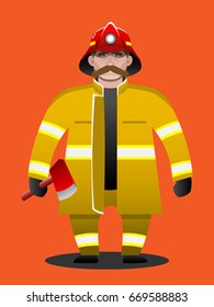 The Firefighters Cartoon vector