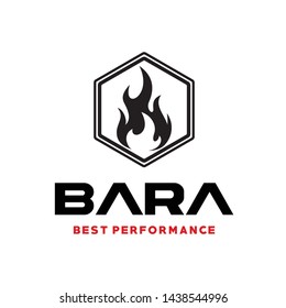firefighters and fire logo vector