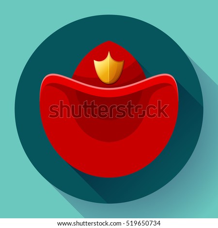 Firefighters Hat Symbol Icon Vector Icon Image vectorielle de stock