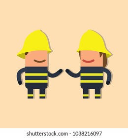 Firefighters icon, vector illustration design. Firefighting collection.