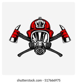 firefighters logo vector