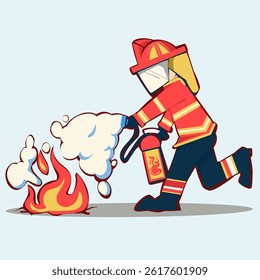 firefighters providing education during a fire