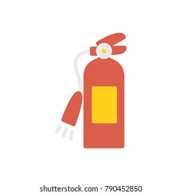 Firefighting extinguisher flat icon